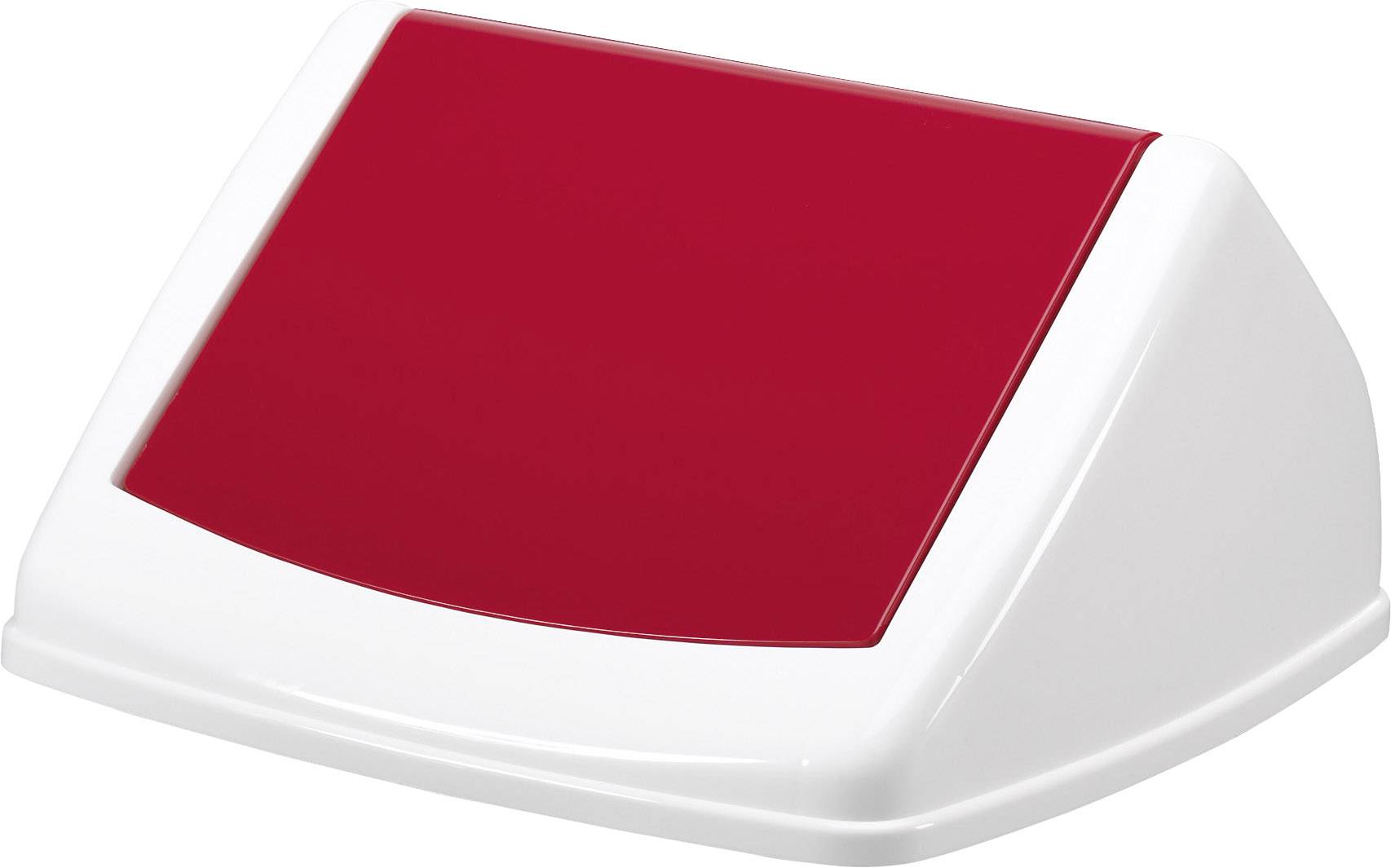 Abfalleimer DURABIN FLIP 36,6x74,7x32cm weiß/rot-1