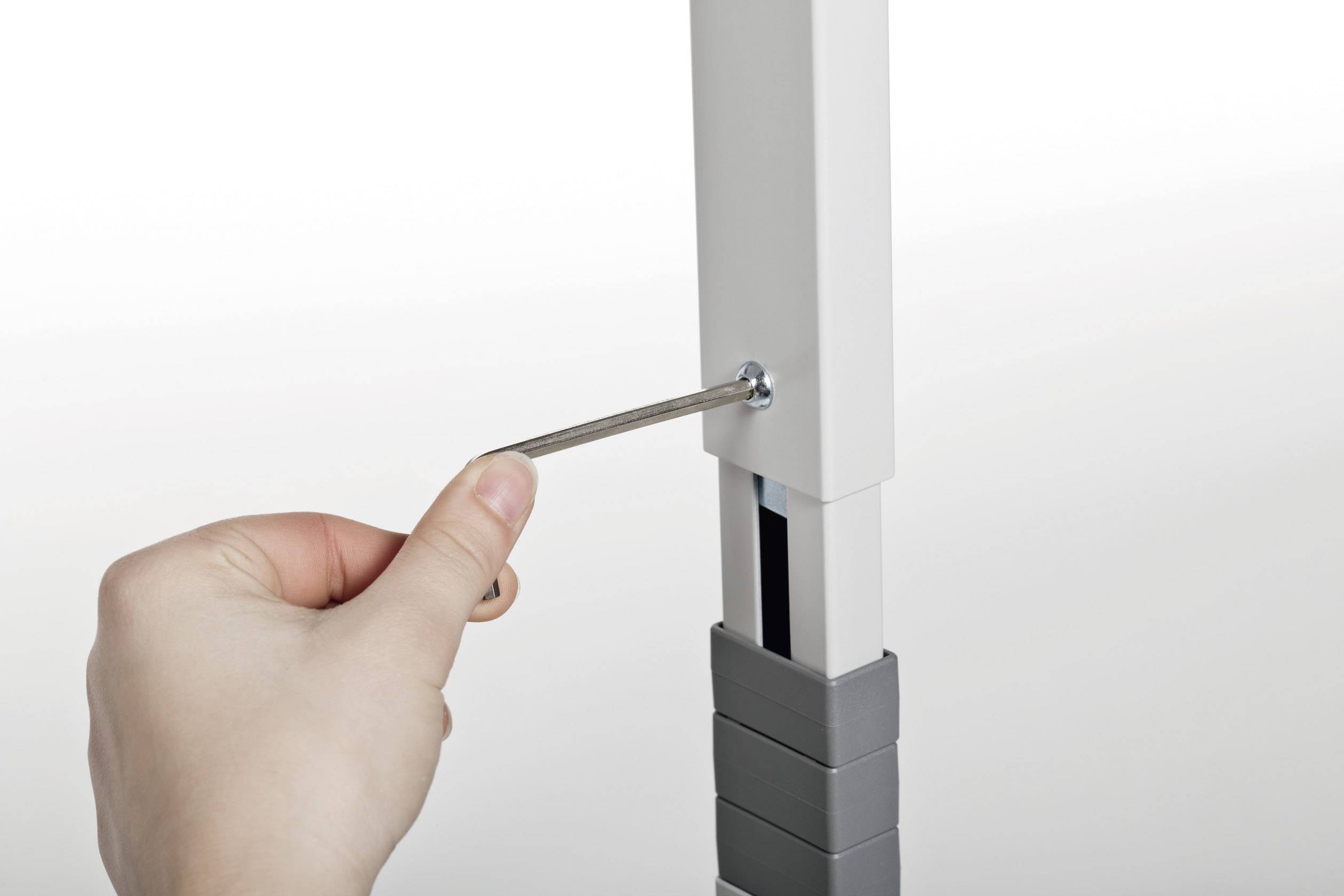 Durable Computer-Wagen höhenverstellbar, mit Rollen Höhen-Bereich: 920 bis 1220 mm (L x B x H) 550 x 800 x 925 mm Grau S-6
