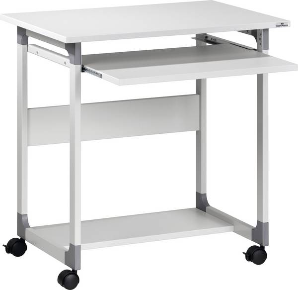Durable Computer-Wagen mit Rollen, höhenverstellbar Höhen-Bereich: 55 bis 63 cm (L x B x H) 534 x 75 x 77 mm Grau SYSTEM 75 FH 379610