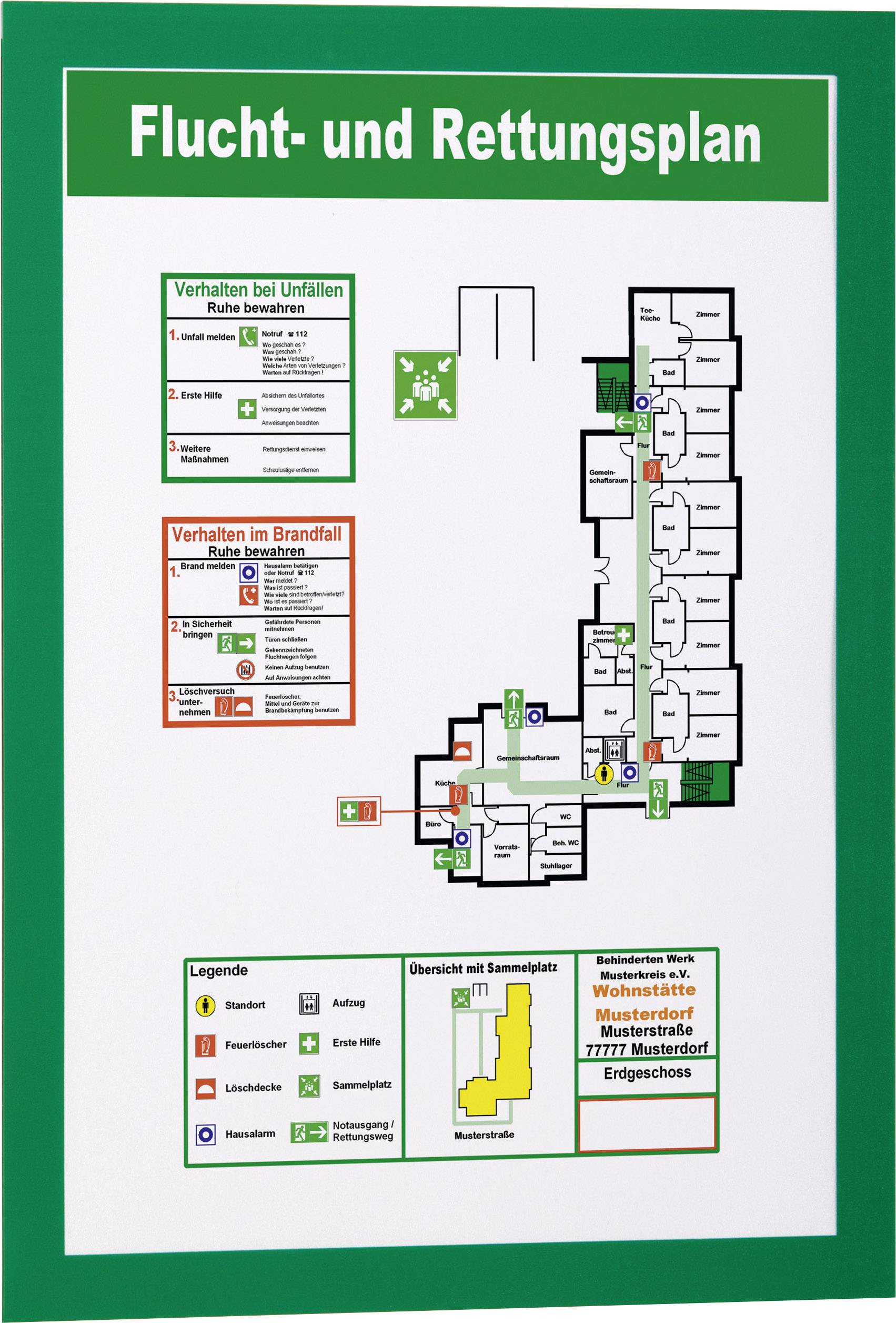 DURABLE DURAFRAME - Dokumentenhalterung - Oberflächenmontage - für A4 - grün (Packung mit 10)-4