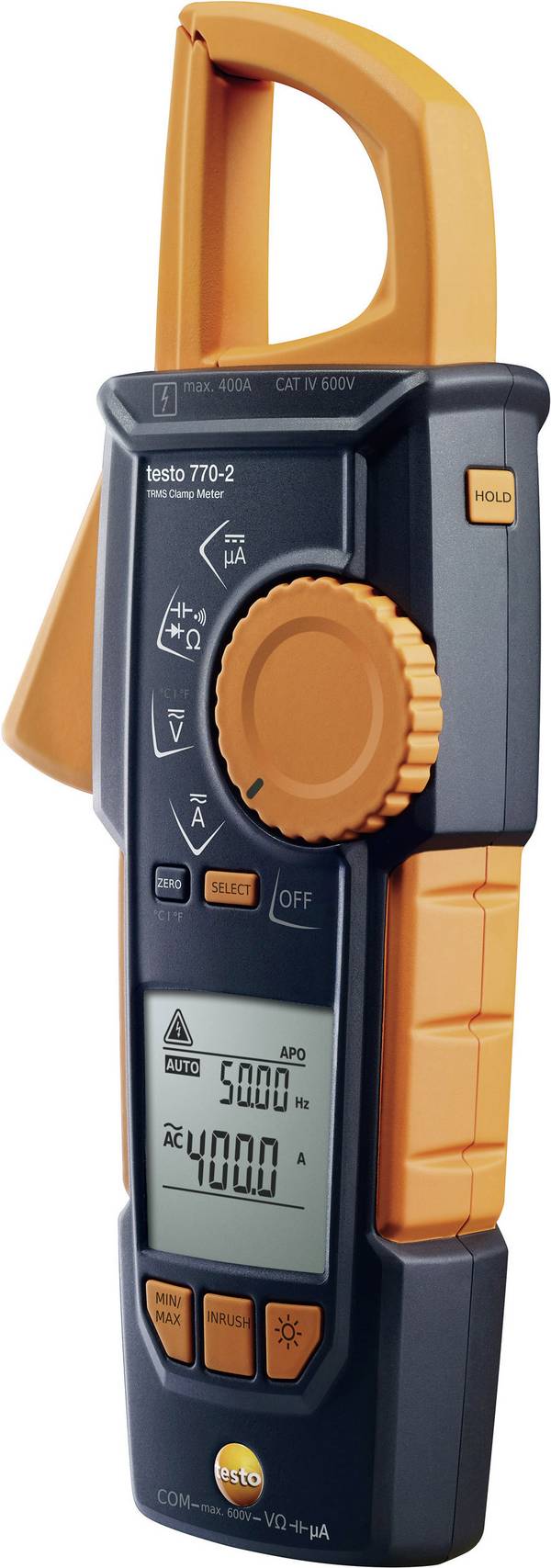 testo 770-2 Stromzange, Hand-Multimeter kalibriert (ISO) digital CAT III 1000 V, CAT IV 600 V Anzeige (Counts): 4000