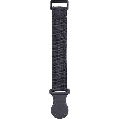 Schwarzes gewebtes Nylon-Uhrenarmband mit schwarzer Schnalle, robustes Design für Alltagsgebrauch.