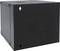 'Schwarzes, wandmontierbares Rack-Gehäuse mit Belüftungsöffnungen; geeignet für Server- und Netzwerkgeräte-Aufbewahrung.'