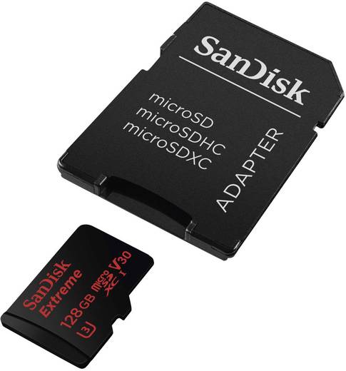 microSDXC-Karte 128 GB SanDisk Extreme® Android™ Class 10, UHS-I, UHS