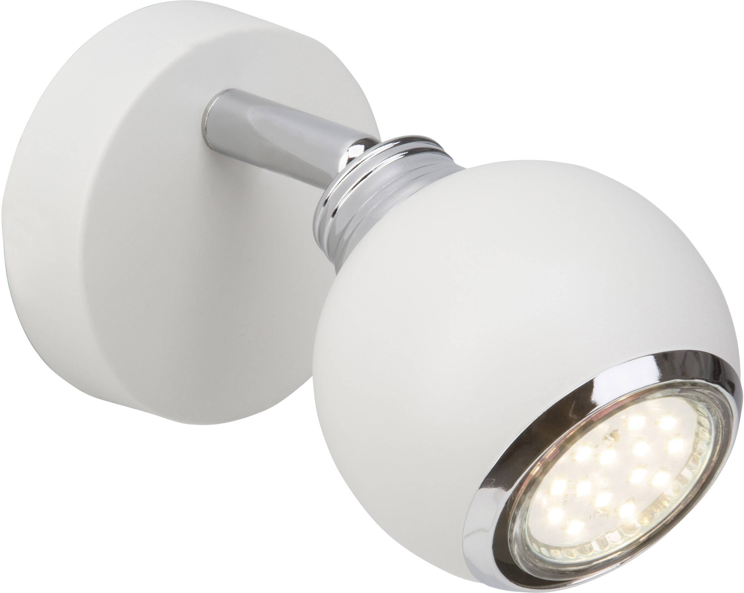 Brilliant Ina G77710/05 Wandstrahler GU10 3 W LED Weiß, Chrom