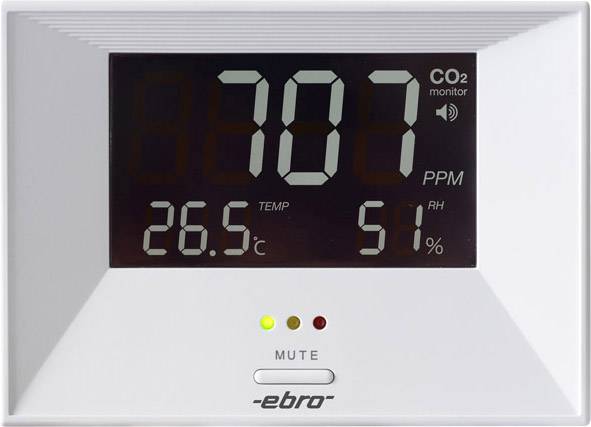 EBRO Kohlendioxid-Messgerät ebro RM 100 0 - 3000 ppm mit Temperaturmessfunktion
