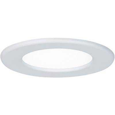 Runde, flache LED-Deckenleuchte mit weißem Diffusor und silbernem Rand, ideal für moderne Innenräume.świetlenie, geeignet für moderne Innenräume.