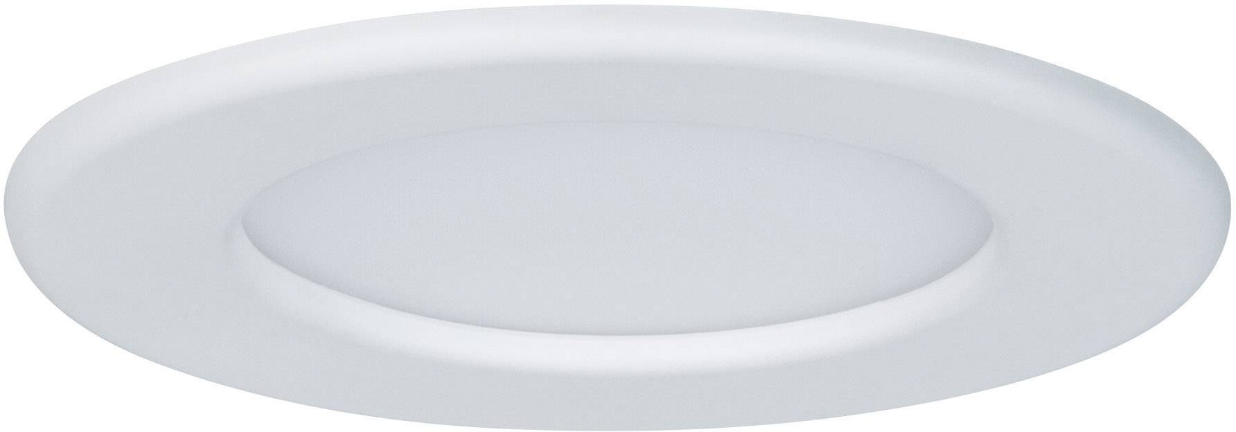 Rundes, flaches LED-Deckeneinbauleuchte in weißer Farbe, ideal für gleichmäßige indirekte Beleuchtung in Innenräumen.