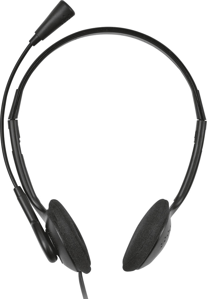 PCHeadset 3.5 mm Klinke Stereo Trust Primo On Ear Schwarz kaufen