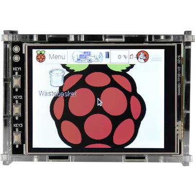 Joy-it 3.2TC Display-Gehäuse Passend für (Entwicklungskits): Raspberry Pi  Acrylglas klar