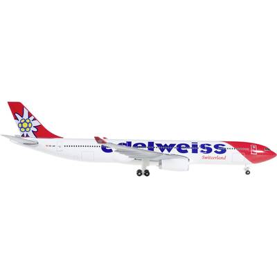 Herpa 1/500 Edelweiss Air Airbus A330-300 new 2016 colors Luftfahrzeug 1:500 528870