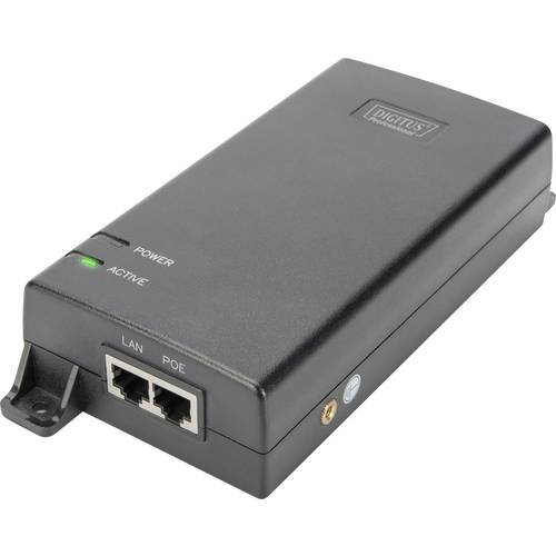 Digitus DN-95104 PoE Injektor 1 GBit/s IEEE 802.3at (25.5 W), IEEE 802.3af (12.95 W)