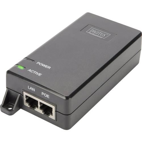 Digitus DN-95103-2 PoE Injektor 1 GBit/s IEEE 802.3at (25.5 W), IEEE 802.3af (12.95 W)