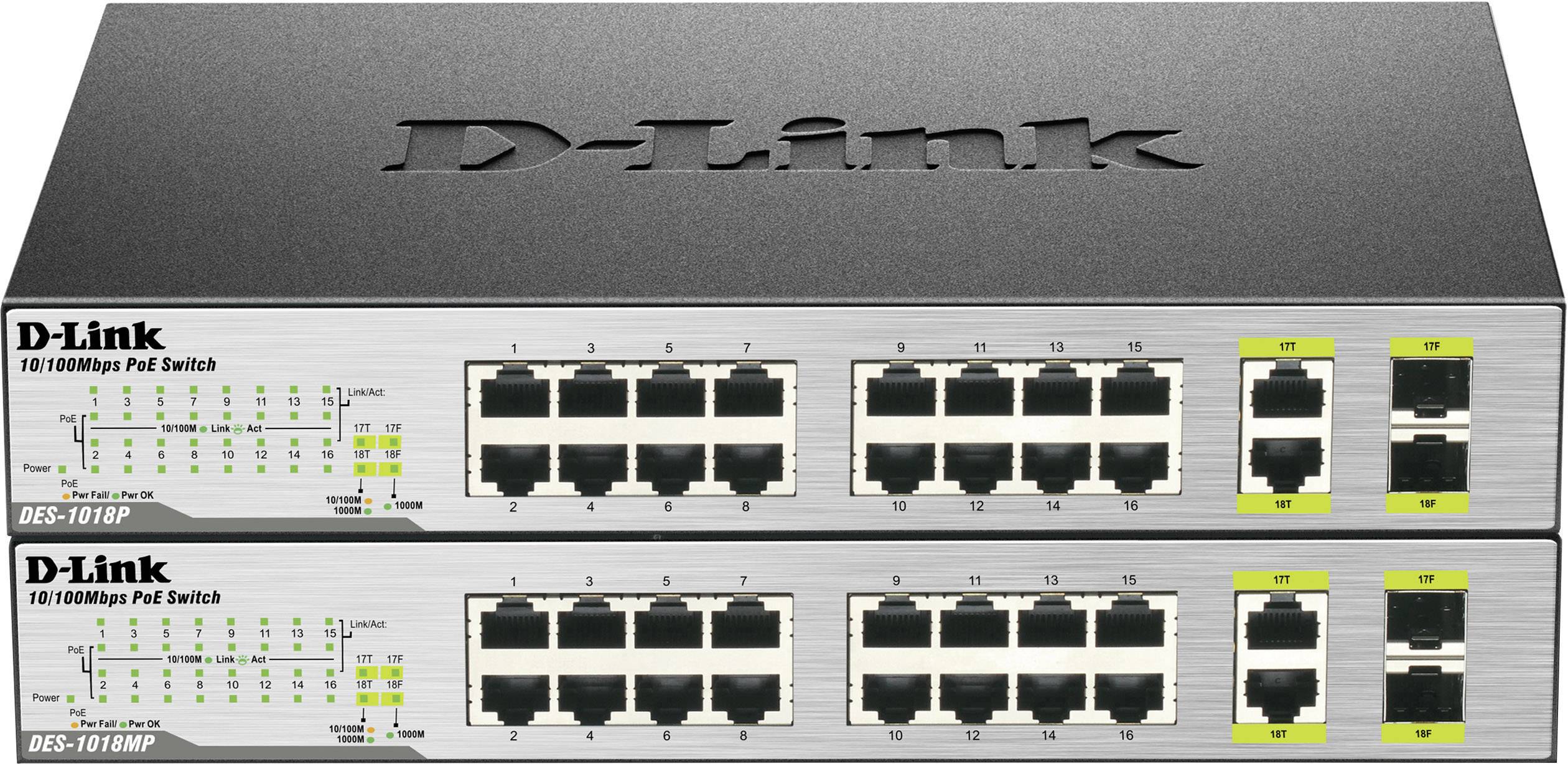 D-Link DES-1018MP Netzwerk Switch