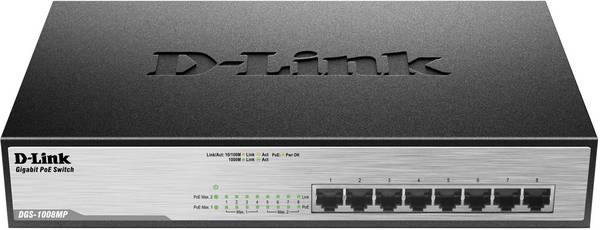 D-Link DGS-1008MP DGS-1008MP Netzwerk Switch 8 Port 1 GBit/s PoE-Funktion
