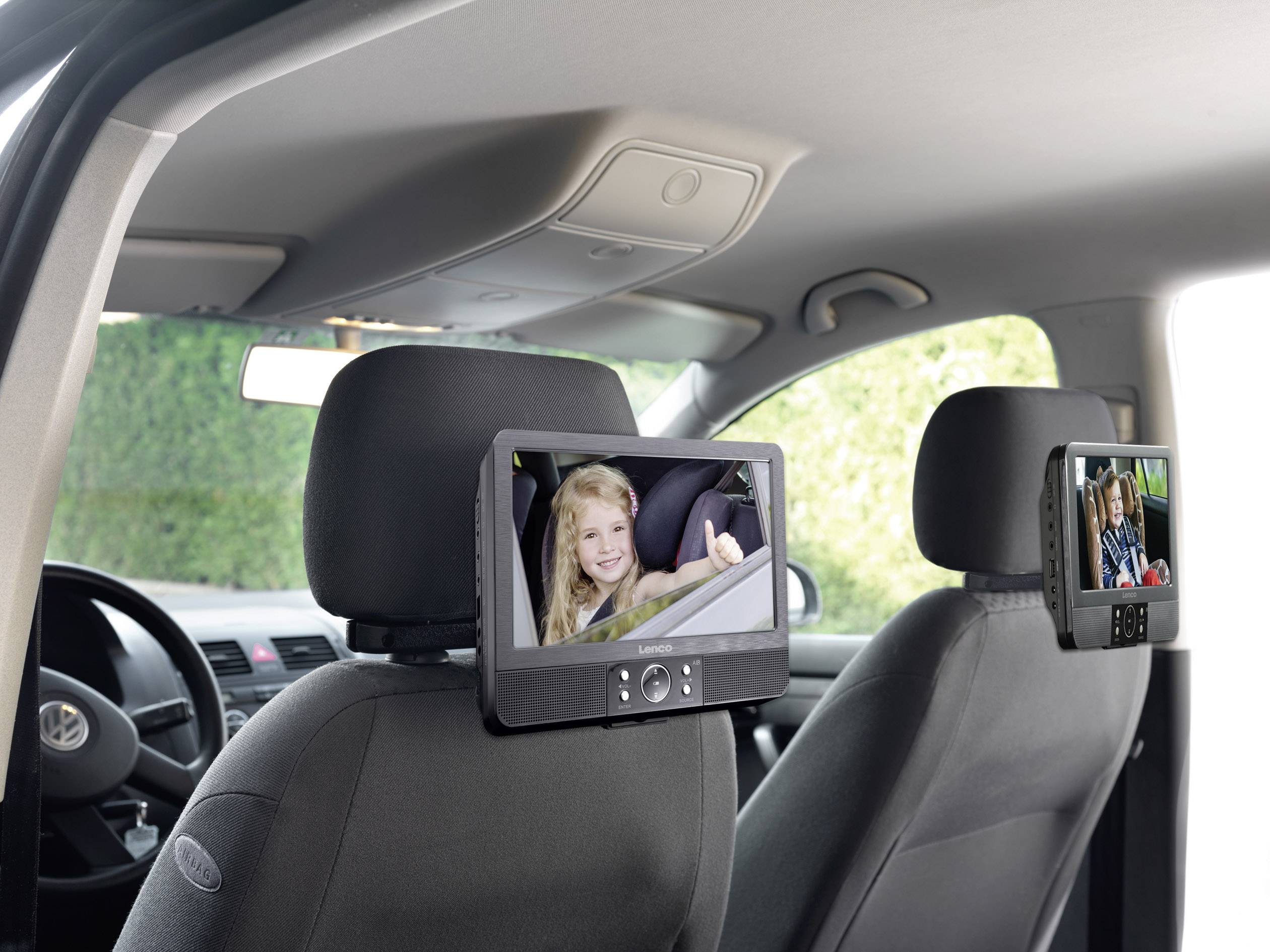 Lenco DVP-939 Kopfstützen DVD-Player mit 2 Monitoren Bilddiagonale=22.5 cm (9 Zoll)-1