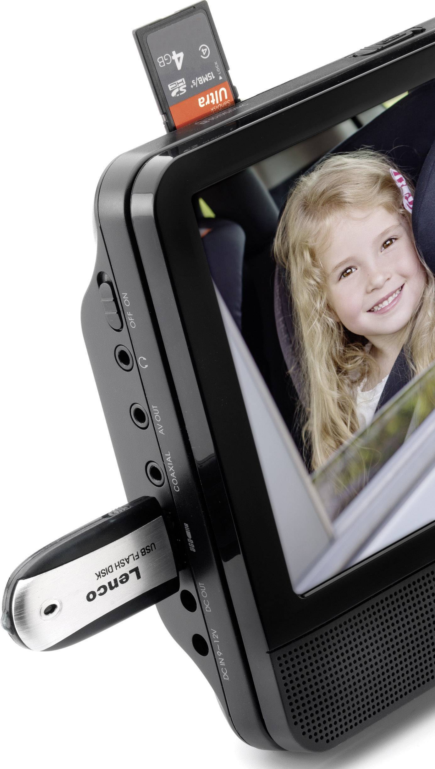Lenco DVP-939 Kopfstützen DVD-Player mit 2 Monitoren Bilddiagonale=22.5 cm (9 Zoll)-3