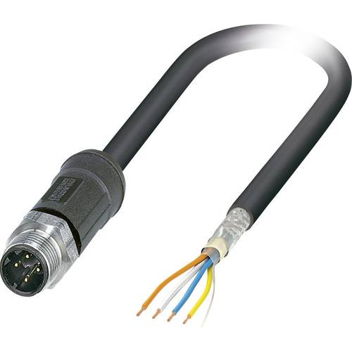Phoenix Contact 1454202 Sensor-/Aktor-Datensteckverbinder, konfektioniert M12 Stecker, gerade 2.00 m Polzahl Sensoren: 4...