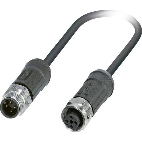 Thumbnail - Phoenix Contact 1454105 Sensor-/Aktor-Steckverbinder, konfektioniert M12 Stecker, gerade, Buchse, gerade 2.00 m Polzahl ...