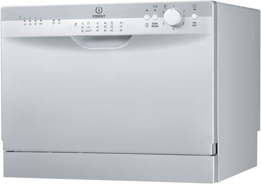{Standgeschirrspüler
65} Geschirrspüler 55 cm Indesit ICD 661S EU EEK: A Standgerät Silber | {Standgeschirrspüler
65}