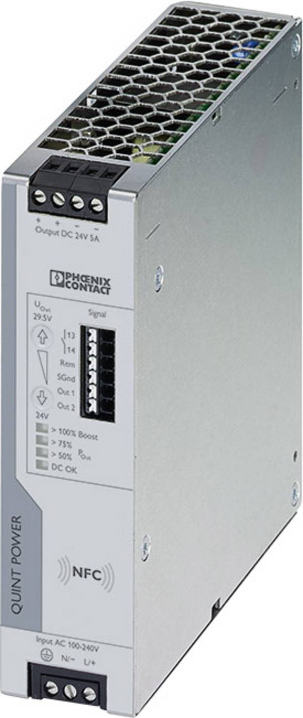 Phoenix Contact 2904600 Hutschienen-Netzteil (DIN-Rail)  24 V/DC 5 A  Anzahl Ausgänge:1 x  Inhalt 1 St.