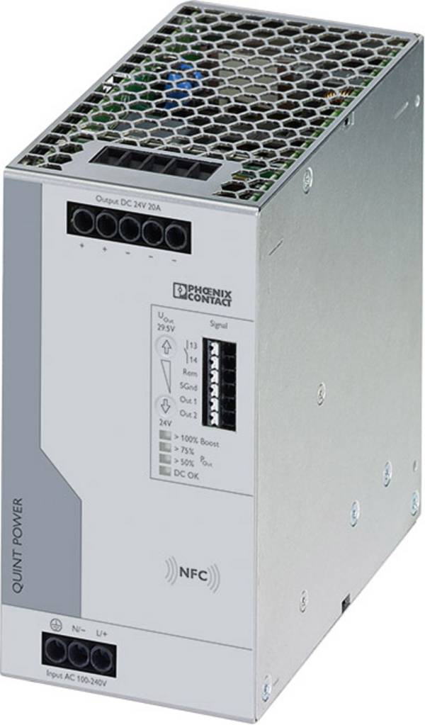 Phoenix Contact 2904602 Hutschienen-Netzteil (DIN-Rail)  24 V/DC 20 A  Anzahl Ausgänge:1 x  Inhalt 1 St.