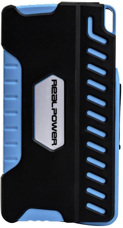 RealPower PB-Starter 2 Powerbank 12000 mAh LiPo Schwarz, Blau-1