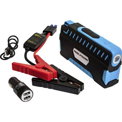 RealPower PB-Starter 2 Powerbank 12000 mAh LiPo Schwarz, Blau-0