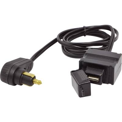 BAAS USB-Tankrucksackkabel Belastbarkeit Strom max.=1 A Passend für (Details) DIN-Bordsteckdosen oder Serienbordsteckdos-0