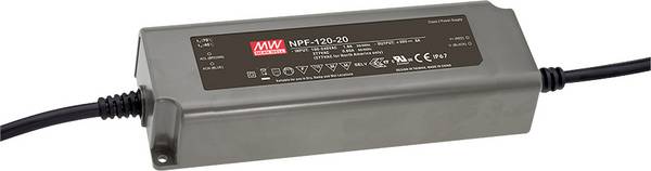 MEAN WELL NPF-120-12 LED-Treiber, LED-Trafo Konstantspannung, Konstantstrom 120 W 10 A 7.2 - 12 V/DC nicht dimmbar, PFC-Schaltkreis, Überlastschutz, Möbelzulassung 1 St.