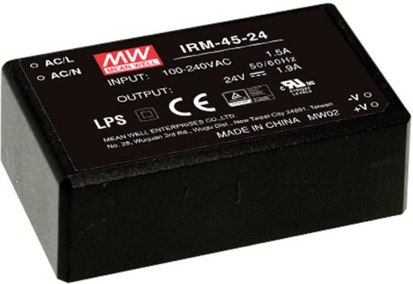 MEAN WELL IRM-45-24 AC/DC-Printnetzteil   45.6 W