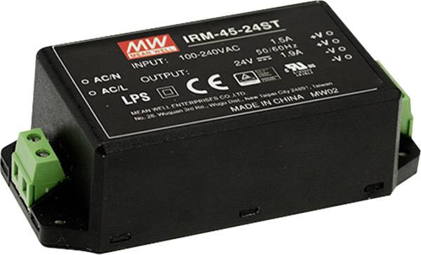 MEAN WELL IRM-45-15ST AC/DC-Printnetzteil   45 W
