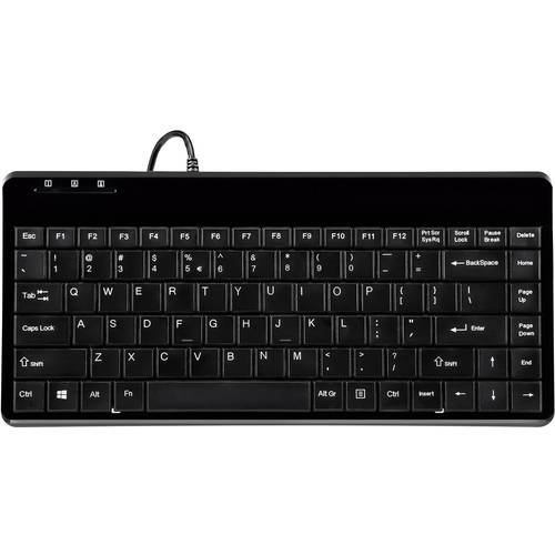 Perixx PERIBOARD-409DEH USB Tastatur Deutsch, QWERTZ Schwarz USB-Anschluss