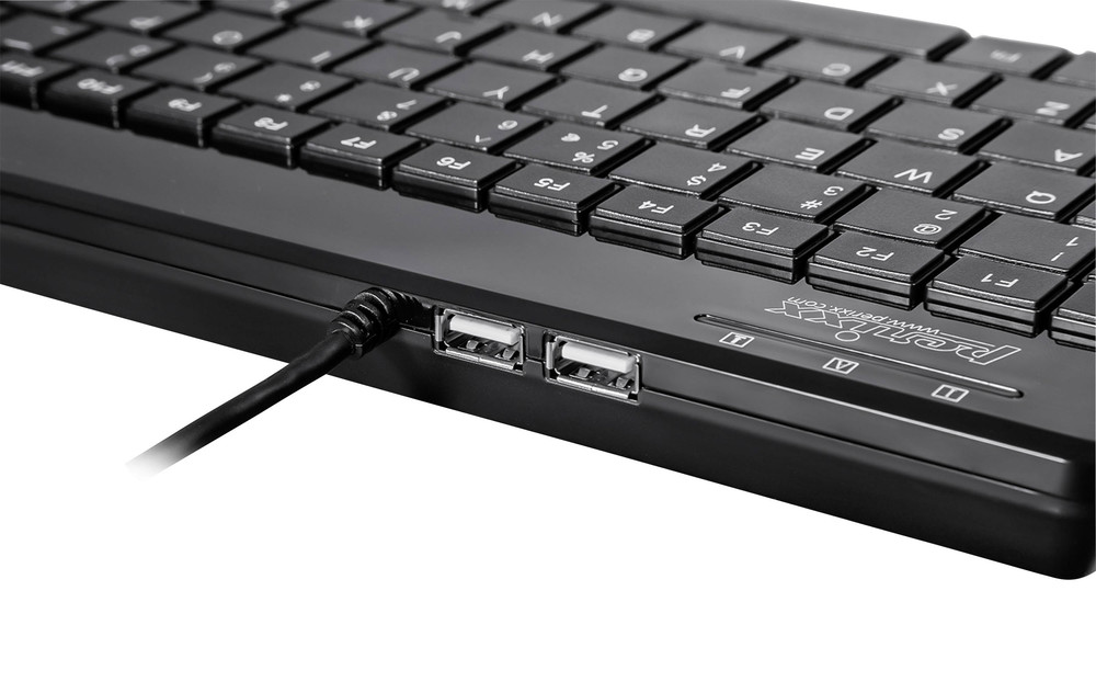 Perixx PERIBOARD409DEH USBTastatur Deutsch, QWERTZ, Windows® Schwarz USBAnschluss kaufen