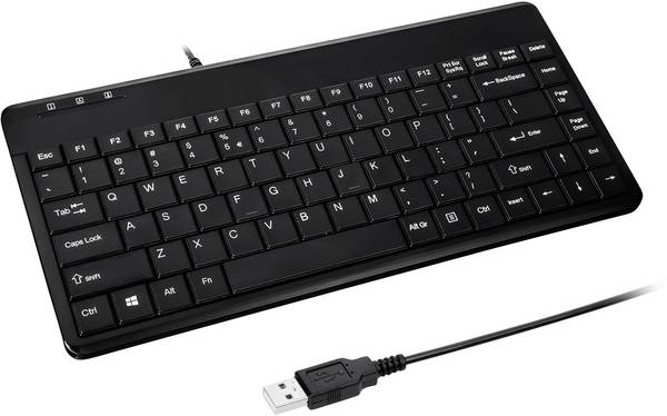 Perixx PERIBOARD-409DEU USB Tastatur Deutsch, QWERTZ Schwarz