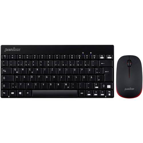 Thumbnail - Perixx PERIDUO-712BDE USB Tastatur, Maus-Set Deutsch, QWERTZ Schwarz