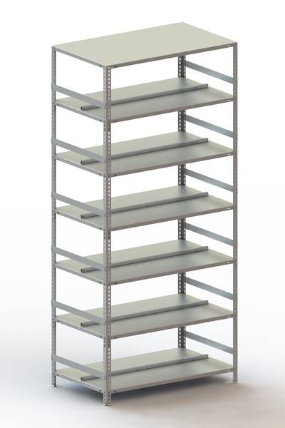 META Regalbau 59584 Aktenregal-Grundmodul (B x H x T) 1004 x 2200 x 604 mm Stahl verzinkt Verzinkt Metallboden