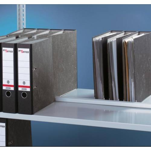 META Regalbau 178437 Aktenregal-Grundmodul (B x H x T) 754 x 2500 x 304 mm Stahl verzinkt Verzinkt Metallboden