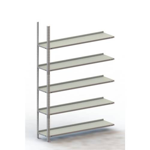 META Regalbau 74699 Aktenregal-Anbaumodul (B x H x T) 1252 x 1850 x 300 mm Stahl verzinkt Verzinkt Metallboden