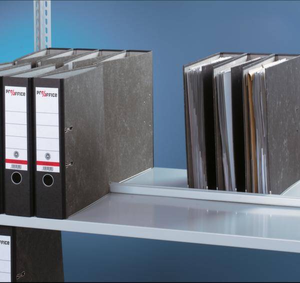 META Regalbau 74642 Aktenregal-Anbaumodul (B x H x T) 752 x 1850 x 600 mm Stahl verzinkt Verzinkt Metallboden