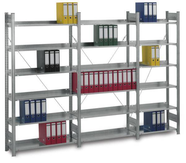 Orion Regalsysteme HZB200328EX Aktenregal-Komplettregal (B x H x T) 2830 x 2000 x 335 mm Stahl verzinkt Verzinkt Metallboden