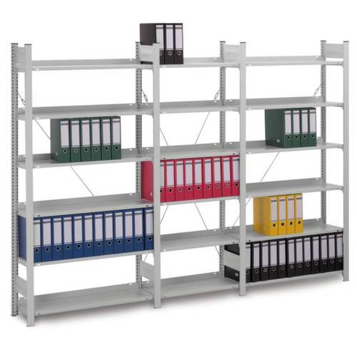 Orion Regalsysteme HKB200328EX Aktenregal-Komplettregal (B x H x T) 2830 x 2000 x 335 mm Stahl kunststoffbeschichtet Lic...