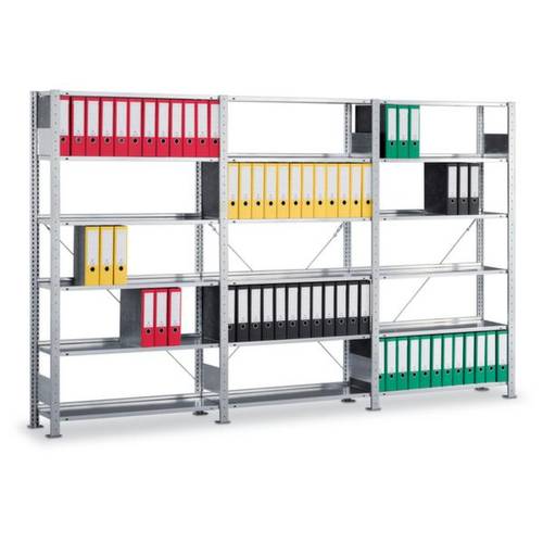 META Regalbau 178406 Aktenregal-Komplettregal (B x H x T) 3068 x 1850 x 336 mm Stahl verzinkt Verzinkt Metallboden