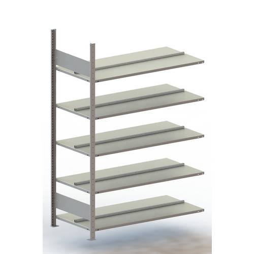 META Regalbau 178019 Aktenregal-Anbaumodul (B x H x T) 1256 x 1850 x 636 mm Stahl verzinkt Verzinkt Metallboden