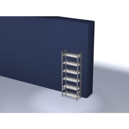 Orion Regalsysteme HZG20307EX Aktenregal-Grundmodul (B x H x T) 810 x 2000 x 335 mm Stahl verzinkt Verzinkt Metallboden