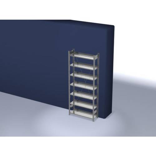 Orion Regalsysteme HZG23310EX Aktenregal-Grundmodul (B x H x T) 1060 x 2350 x 335 mm Stahl verzinkt Verzinkt Metallboden