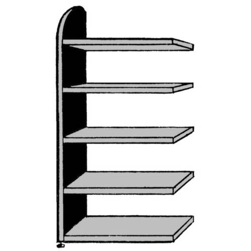 Kerkmann 9840 Aktenregal-Anbaumodul (B x H x T) 820 x 1900 x 325 mm Stahl, Holz lackiert, pulverbeschichtet Lichtgrau Me...