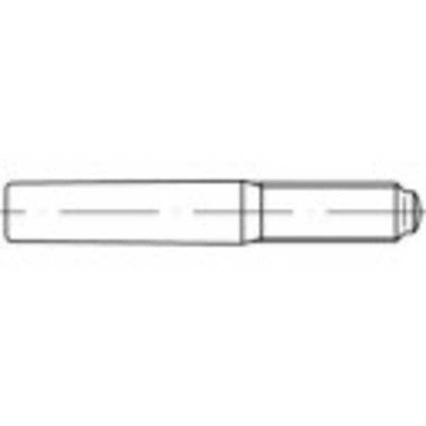 TOOLCRAFT  TO-9979287 Kegelstift (Ø x L) 16 mm x 14 cm  Stahl  5 St.