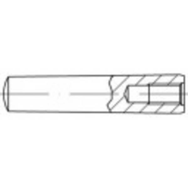 TOOLCRAFT  144688 Kegelstift (Ø x L) 6 mm x 30 mm  Stahl  25 St.