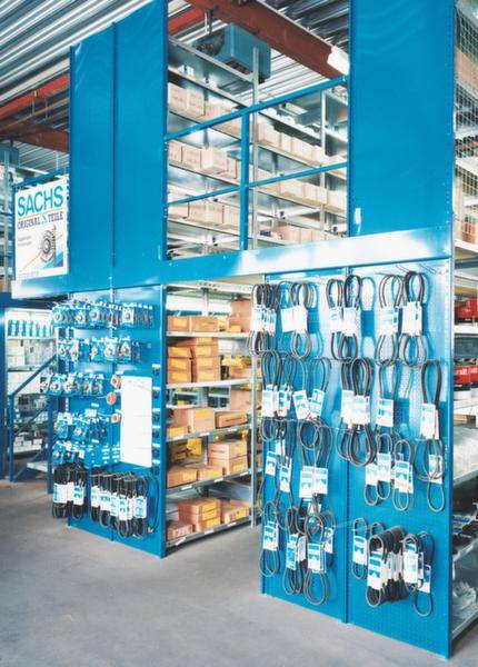 META Regalbau 74582 Fachbodenregal-Grundmodul 330 kg (B x H x T) 1356 x 3000 x 436 mm Stahl pulverbeschichtet Lichtgrau ...